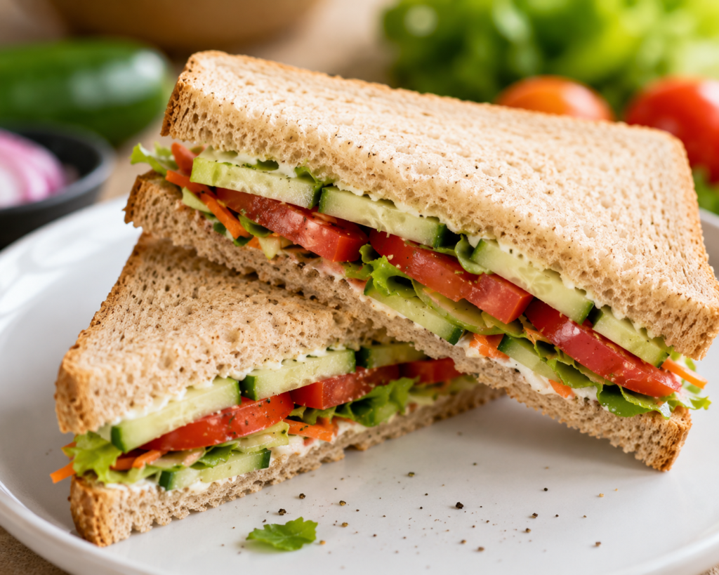 Fresh Vegetable Sandwich